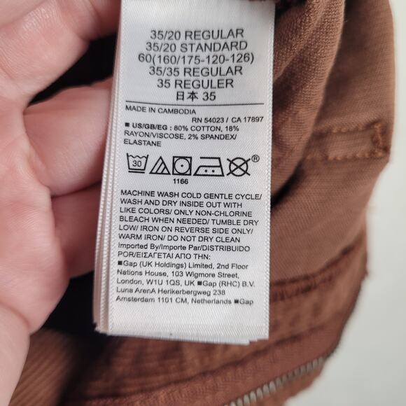 New brown Gap 70s Flare High Rise corduroy pants Size 20 Retro Boho Hippie - Picture 8 of 8